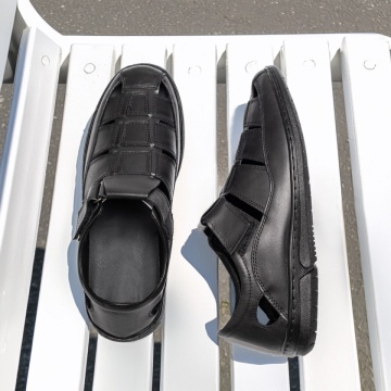 Pantofi barbati casual negri din Piele naturala MOD13780, 4, modlet.ro