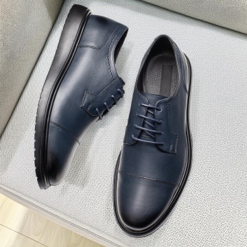 Pantofi casual albastri barbati din Piele naturala MOD11914, 2, modlet.ro