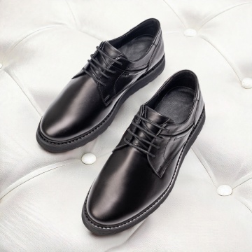 Pantofi casual barbati cu siret negri din Piele naturala MOD13002, 2, modlet.ro