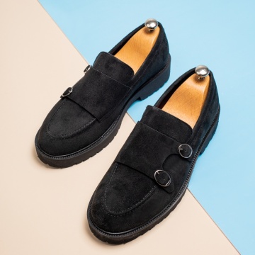 Pantofi casual barbati cu talpa groasa negri MOD13720, 2, modlet.ro