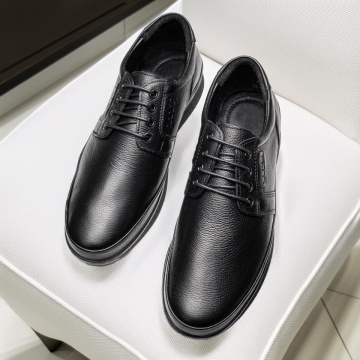 Pantofi casual barbati din Piele naturala negri MOD11893, 4, modlet.ro