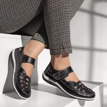 Pantofi casual dama cu scai negri MOD11351, 3, modlet.ro