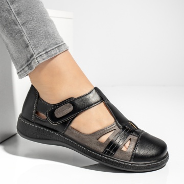 Pantofi casual dama cu scai negri MOD13310, 3, modlet.ro