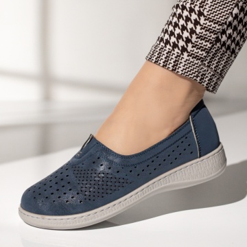 Pantofi casual dama cu talpa joasa albastri MOD14278, 1, modlet.ro