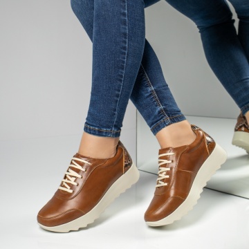 Pantofi casual dama maro din Piele naturala MOD00430, 3, modlet.ro
