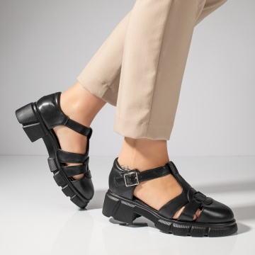 Pantofi casual dama negri cu talpa groasa MOD11839, 2, modlet.ro