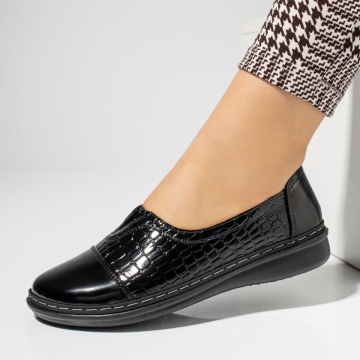 Pantofi casual dama negri luciosi MOD05888, 1, modlet.ro