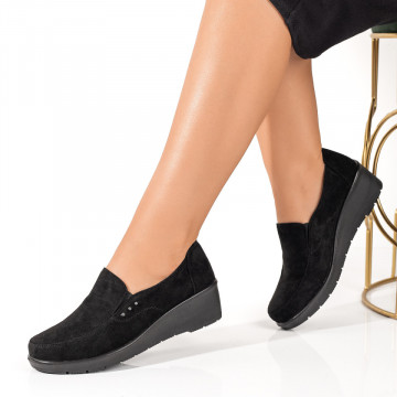 Pantofi casual dama negri suede MOD10087, 3, modlet.ro