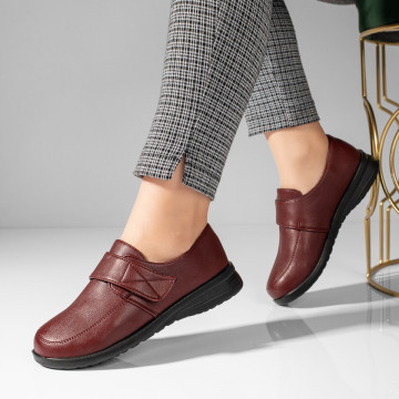 Pantofi casual dama rosii cu scai MOD10943, 2, modlet.ro