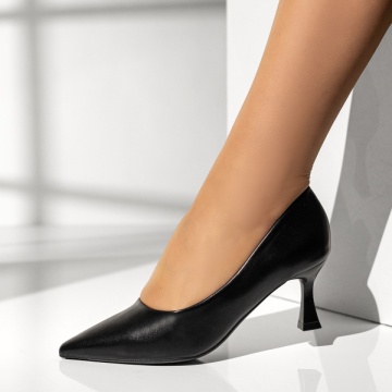 Pantofi dama cu toc negri MOD13931, 2, modlet.ro