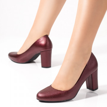 Pantofi dama cu toc rosii MOD02834, 3, modlet.ro
