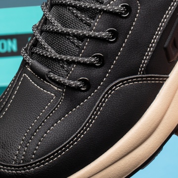 Pantofi sport barbati cu siret negru cu bej MOD19379, 2, modlet.ro