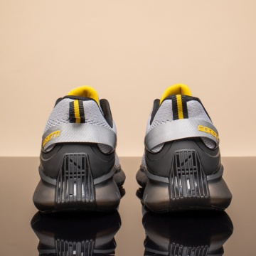 Pantofi sport barbati din material textil gri cu negru ZEF13453, 4, zeforia.ro