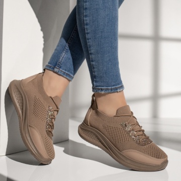 Pantofi sport dama cu siret khakiMOD13398, 3, modlet.ro