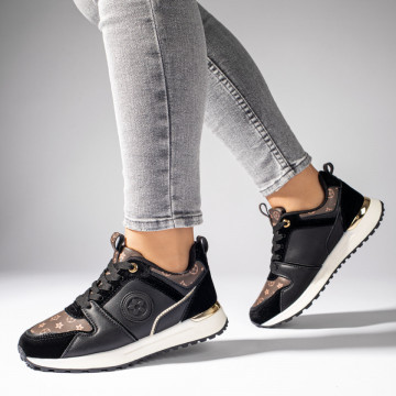 Pantofi sport dama cu siret negri MOD11115, 2, modlet.ro