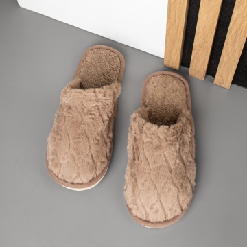 Papuci de casa dama khaki MOD14021, 3, modlet.ro