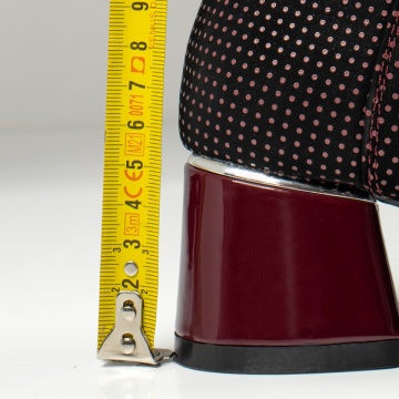 Botine dama cu toc gros si varf lacuit rosii MOD06638, 4, modlet.ro