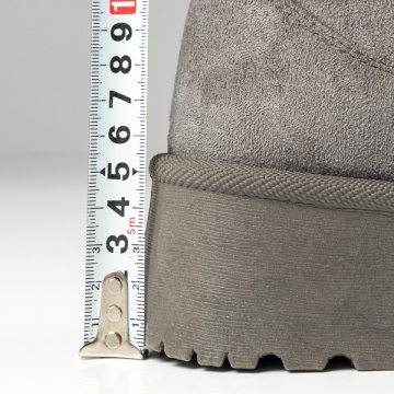 Cizme dama cu talpa groasa si imprimeu tip oog gri suede NINA9, 4, modlet.ro