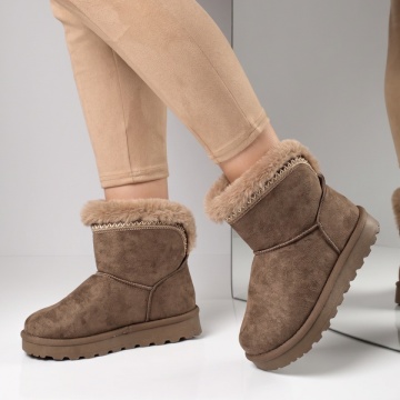 Cizme dama tip oog khaki suede LILI48, 2, modlet.ro