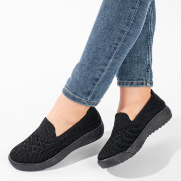 Espadrile dama sport negre ZEF11164, 4, zeforia.ro