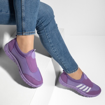 Espadrile sport dama cu talpa groasa mov MOD13181, 3, modlet.ro