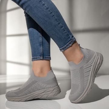 Espadrile sport dama din material textil gri MOD13176, 2, modlet.ro