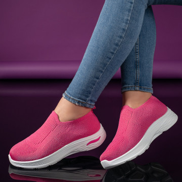 Espadrile sport dama roz inchis MOD11173, 2, modlet.ro