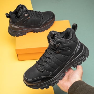 Ghete barbati, Ghete barbati cu siret negre MOD14138, modlet.ro