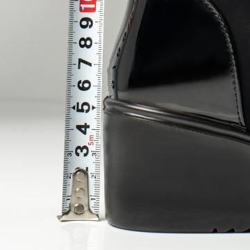 Ghete dama cu platforma negru suede MOD14130, 4, modlet.ro