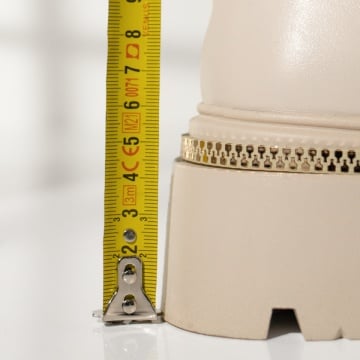 Ghete dama cu talpa groasa si fermoar bej MOD12778, 2, modlet.ro