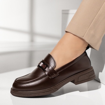 Balerini si Mocasini Dama, Mocasini dama cu talpa joasa maro MOD14291, modlet.ro