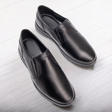 Pantofi barbati casual negri din Piele naturala MOD11277, 3, modlet.ro