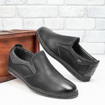 Pantofi barbati casual negri MOD06077, 2, modlet.ro