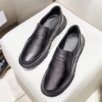 Pantofi casual barbati negri din Piele naturala MOD12043, 3, modlet.ro