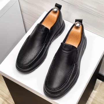 Pantofi casual barbati negri din Piele naturala MOD13969, 3, modlet.ro