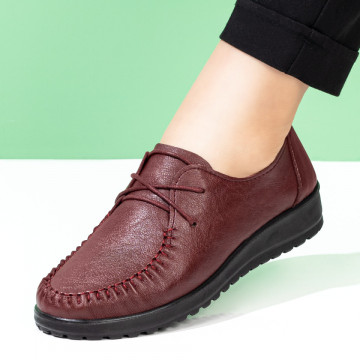 Pantofi casual cu siret dama maro MOD03863, 4, modlet.ro
