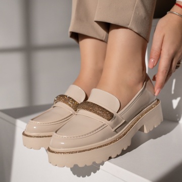 Pantofi casual dama bej MOD11874, 3, modlet.ro