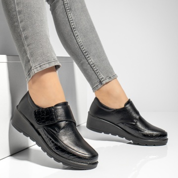 Pantofi casual dama cu platforma negri MOD06218, 4, modlet.ro