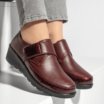 Pantofi casual dama cu platforma visinii MOD06218, 3, modlet.ro