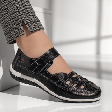 Pantofi casual dama cu scai negri MOD11351, 4, modlet.ro