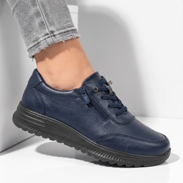 Pantofi casual dama cu talpa groasa albastri IOANA3, 3, modlet.ro