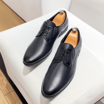Pantofi eleganti barbati cu siret albastri din Piele naturala MOD11628, 2, modlet.ro