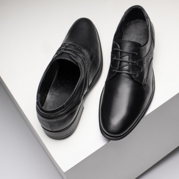Pantofi eleganti barbati cu siret negri din Piele naturala MOD09403, 4, modlet.ro