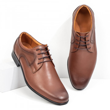 Pantofi eleganti barbati maro din Piele naturala MOD03547, 1, modlet.ro