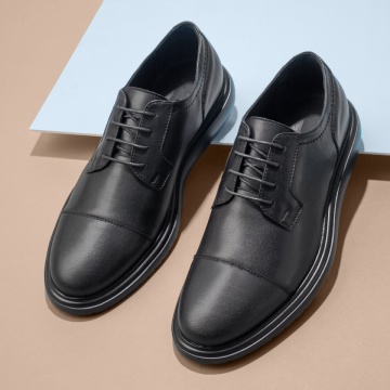 Pantofi eleganti barbati negri din Piele naturala MOD11914, 3, modlet.ro