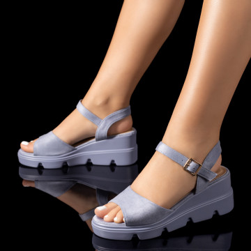 Sandale dama cu platforma albastre MOD09578, 3, modlet.ro