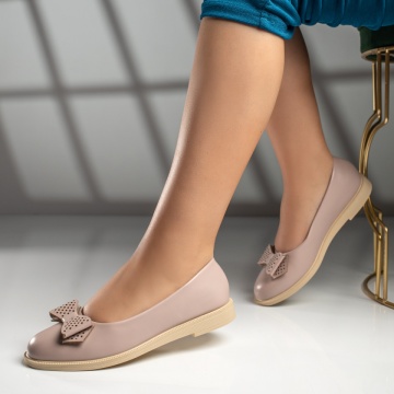 Balerini dama cu fundita nude MOD11661, 3, modlet.ro