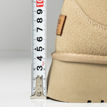 Cizme dama cu talpa groasa tip oog bej suede MOD14172, 4, modlet.ro