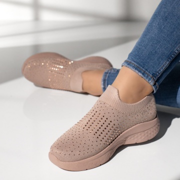 Espadrile dama cu strasuri roz MOD14209, 2, modlet.ro