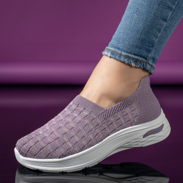 Espadrile sport dama, Espadrile dama mov EMA10, modlet.ro